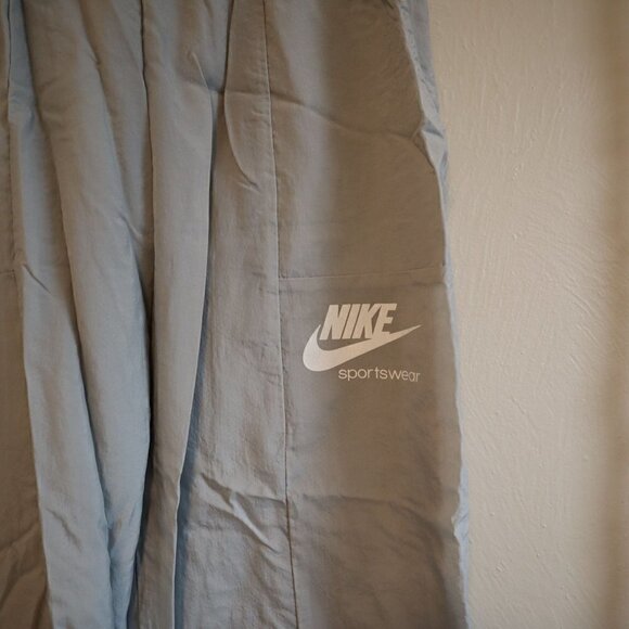 Nike Kids Straight Leg Colorblock Gray Track Pants Size Large - Picture 3 of 7